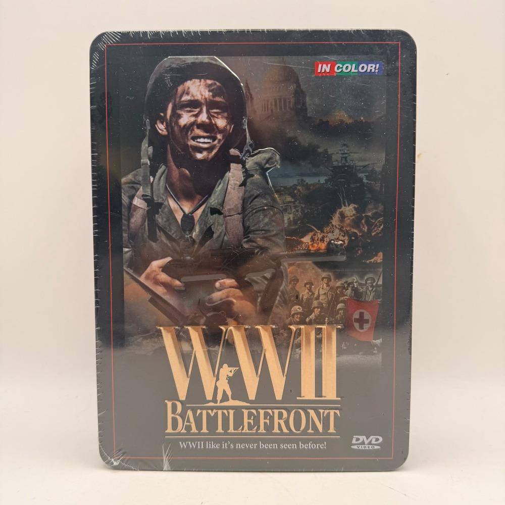 WWII Battlefront Documentary 5 DVD Tin Set In Color Deluxe Booklet New Sealed